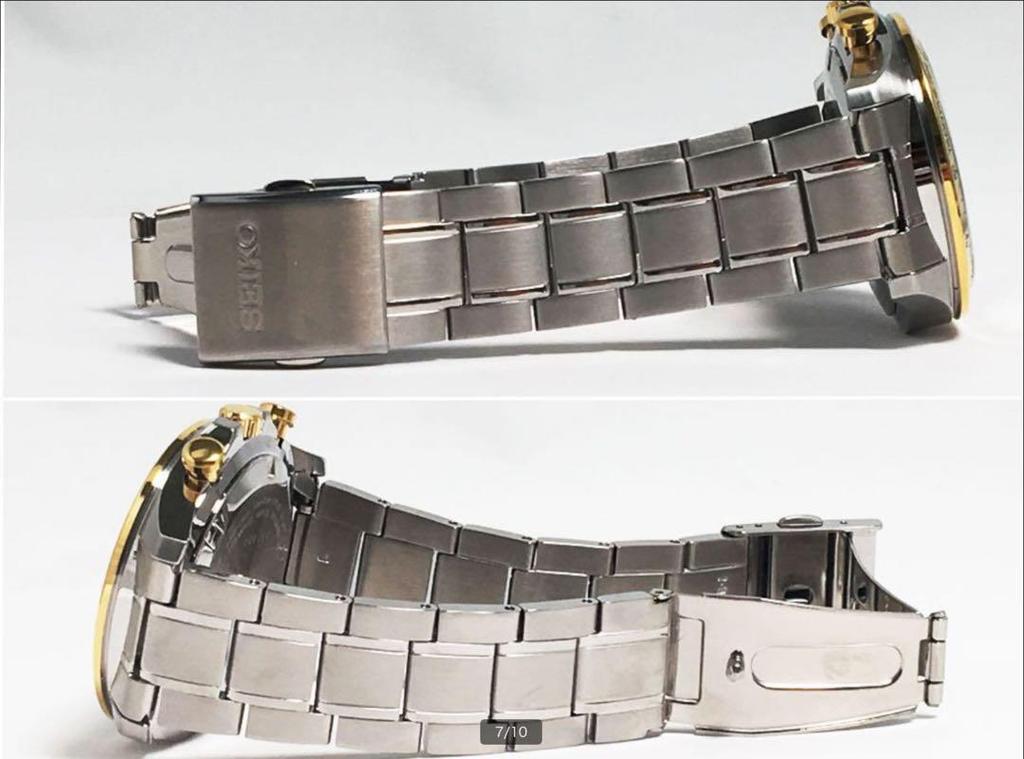 [USED] SEIKO Chronograph Watch White/Gold