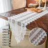Вышивка Цветочные Кружева Скатерть Свадебный Банкет Партии Домашний Декор Стола