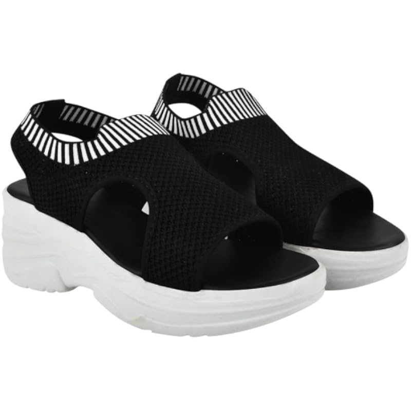Shoetopia Girls War Black Sandal - 7 Uk (Girls-War-Black)