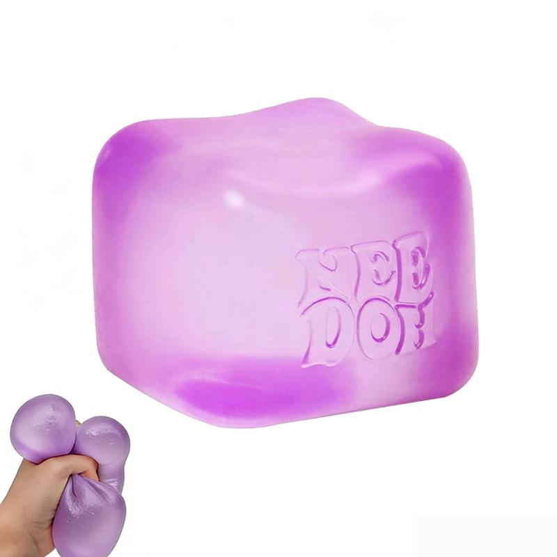 Schylling Nice Cube Тактильная нажималка-игрушка Суперпрочный сжимаемый антистресс Сенсорная игрушка Кубик 2,25" Подарок на вечеринку