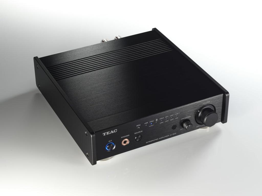 TEAC черный USB интегрированный усилитель малого разрешения AI-303-B ЦАП/стереоусилитель/компактные наушники/Bluetooth/HDMI-CEC ARC/eARC/MQA/High