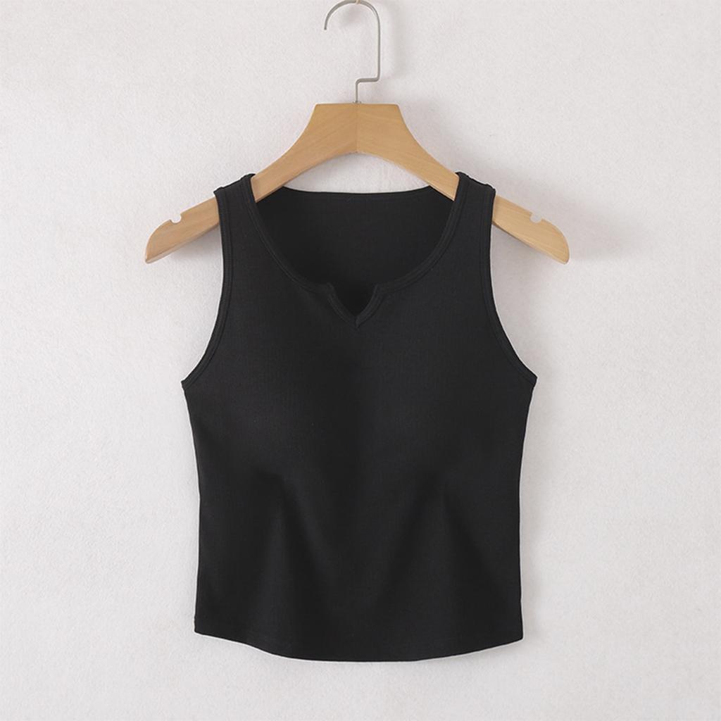 Ladies' Versatile And Sexy Camisole With Chest Cushion, Comfortable Inner Layer, Women's Top