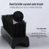 Coconut & Horsehair Sneaker Brush - Soft & Hard Bristles for Gentle, Effective Shoe Cleaning