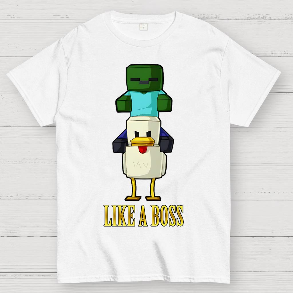 Like A Boss 100% Cotton Summer Casual Cool Loose T-Shirt