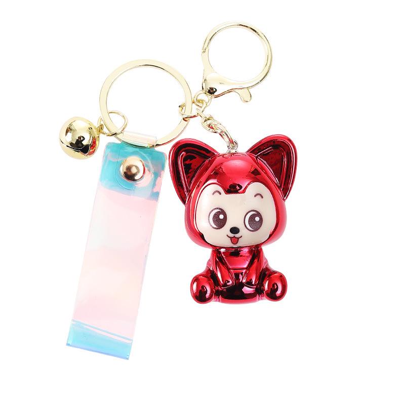 Креативный гальванизированный акриловый мультяшный брелок-кукла-подвеска