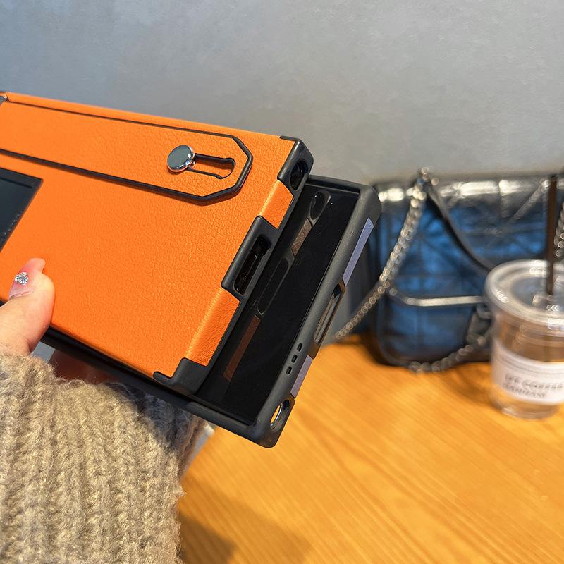 Чехол для мобильного телефона Samsung S23 Ultra с узором из кожи личи, подходит для SAMs22ul, противоударный, полностью закрывающий, с подставкой-браслетом, деловая обложка