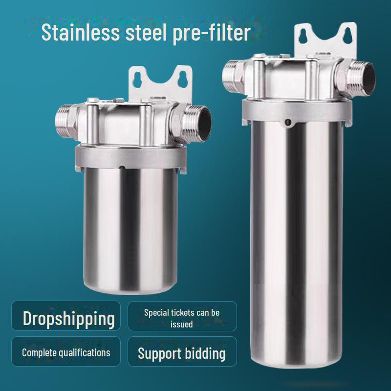10-inch Stainless Steel High-Flow Domestic Water Purifier Filter