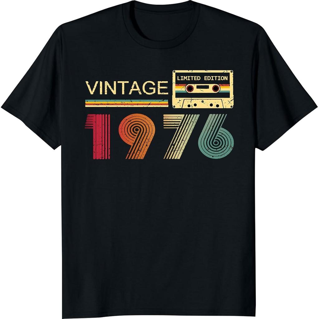 Retro 1976 Tshirt for Unisexs 50th Birthday Gift Fathers Day Gift for Unisexs Dad Women T Shirt Vintage Clothes Women Clothes