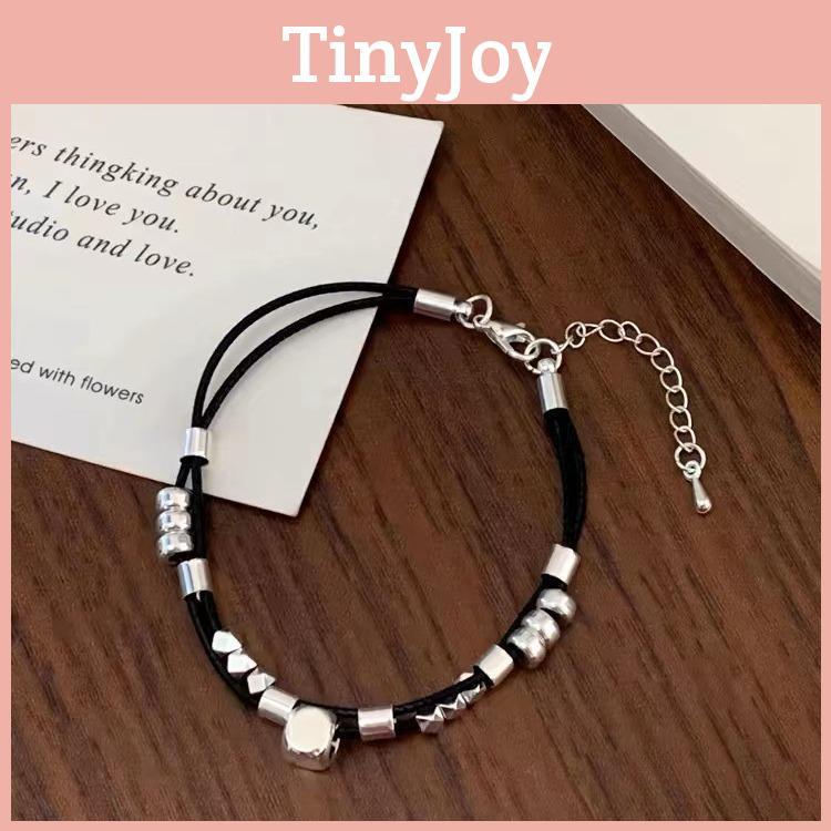Unique Geometric Silver Square Leather Bracelet For Men And Women 2024 Summer