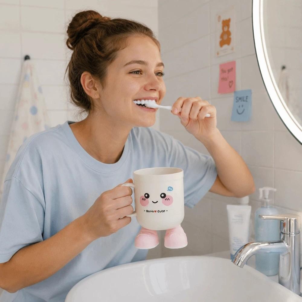 Lovely Mouthwash Cup PP Rinse Cup Student Couple Toothbrush Cup Home
