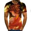 New Summer Personalized Short Sleeved T-shirt Nezha 3D Digital Printed T-shirt