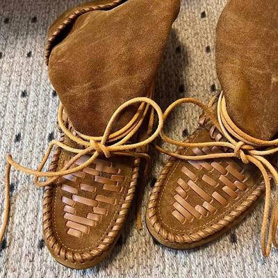 Богемные сапоги для верховой езды с кисточками и декоративной строчкой для женщин, осенние, на мягкой танкетке, в стиле вестерн, ковбойские, из сексуальной замши, для прогулок