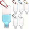 5pcs Leak-Proof Travel Squeeze Bottles with Keychains - 30ml Refillable, Portable Containers for Hand Sanitizer Toiletries