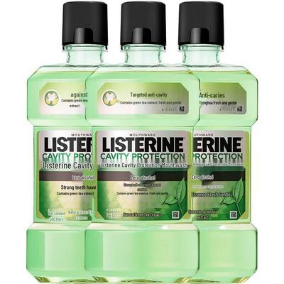 Listerine Ополаскиватель для полости рта Защита от кариеса Тройная упаковка