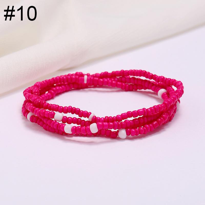 Women Fashion Waist Chain Rice Bead Waist Chain Beach Chain Body Jewelry Belly Chain