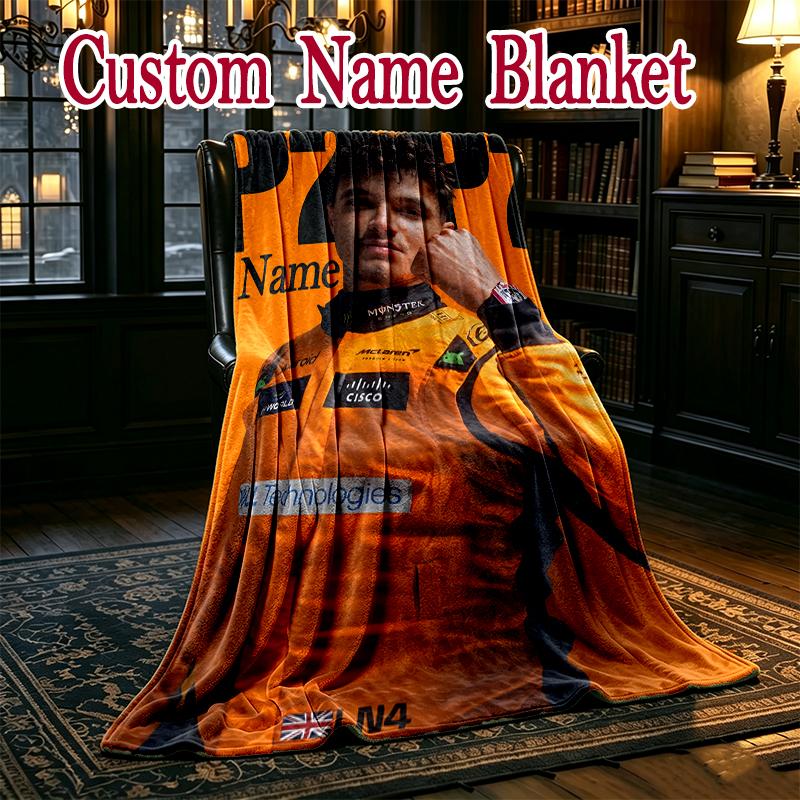 1pc racing driver5 Blanket, Super Cozy Printed Home Blanket, All-Season Warmth