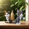 Игрушка Конструктор Модели Домашних Кошек:Пленительные кошачьи выражения, Забавные оранжевые и коровьи узоры, Подходит для детей, Уникальная коллекция подарков