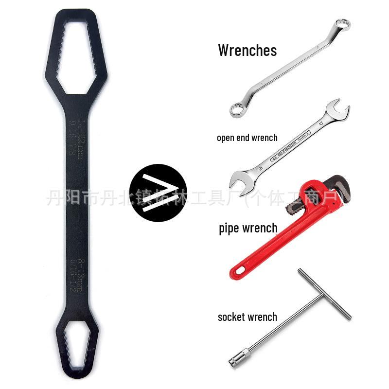 Versatile Double-Ended Box Wrench 8-22mm for Hex Screws and Nuts