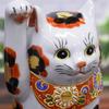 Waza no Kura Cute Kutani size beckoning golden Feng good luck interior Japanese small birthday opening new house 60th 70th 77th 88th gift Maneki-neko