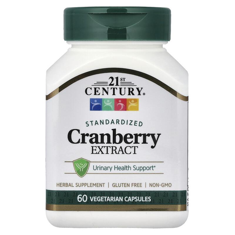 21st Century, Cranberry Extract, Standardized, 60 Vegetarian Capsules