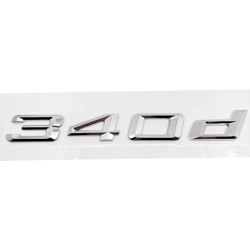 3D ABS 320d 325d 328d 330d 335d 318d Car Trunk Letters Logo Badge Emblem Decals Sticker For E46 E90 F30 F31 F34