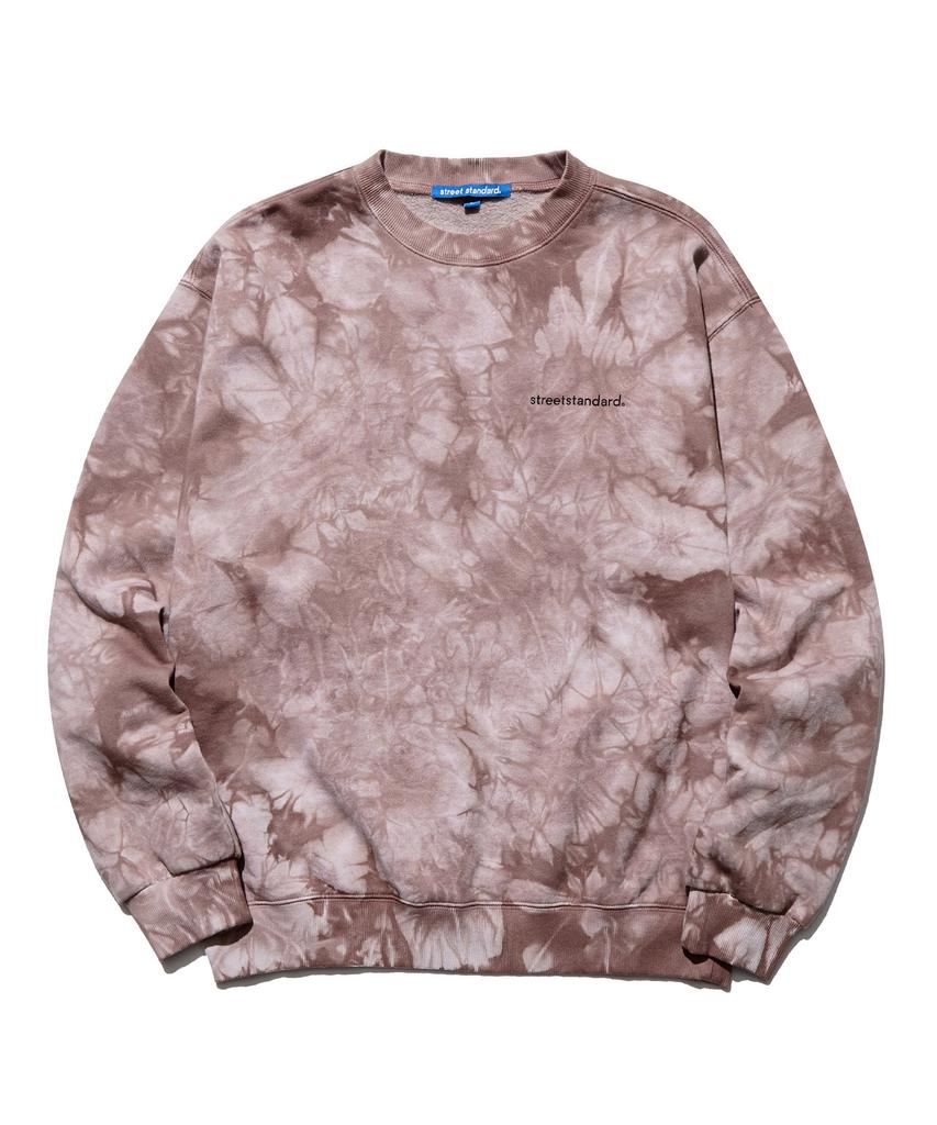 STREET STANDARD Tie-Dyed Sweatshirt Brown