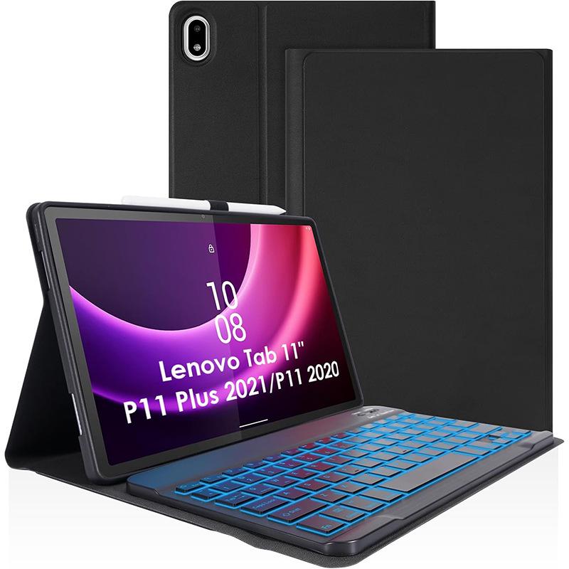 Чехол для планшета Lenovo Xiaoxin P11/M10 Plus с Bluetooth-клавиатурой с подсветкой
