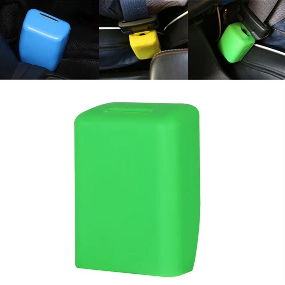 Silicone Seat Belt Buckle Covers Anti Scratch Seat Belt Base Cover Safety Buckle Clip Car Use