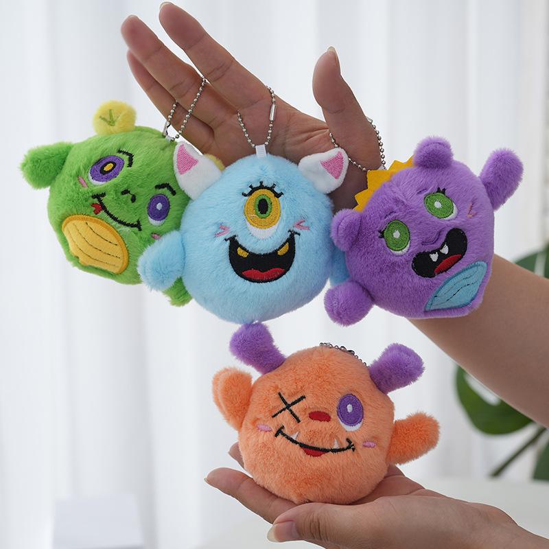 Stuffed Animals Monster Plush Pendant Kawaii Cute Keychain Brithday Gift