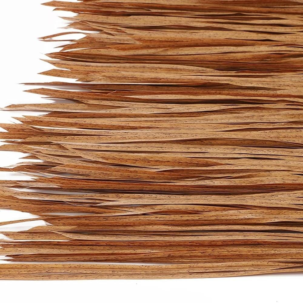 1mx50cm Panel Straw Roof Thatch Grass Material Simulation Palm Thatch For Umbrella Cover