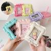 1PC Photocard Holder Keychain Holder Pillow Shaped Ins Style Girl Photo Card Case Cute Photocard Sweet Soft Bag Pendants 6 Colors