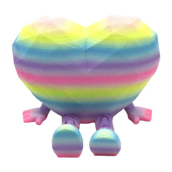 Набор из 2 фигурок-сердечек для стола, интерактивные подвижные ноги и руки, украшение, уникальный символ любви, украшение, декор для офиса и дома, подарок