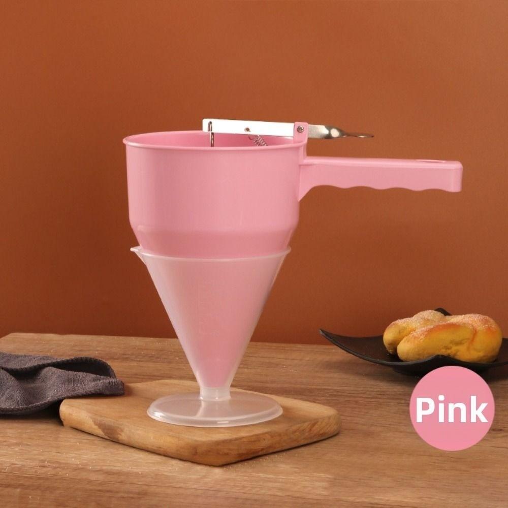 Adjustable Batter Dispenser with Stand Handle Small Food Ball Baking Tools Cooking Funnel Food