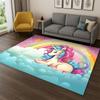 Dream Unicorn Cute Cartoon Girl Carpet Rug for Bedroom Living Room Sofa Playroom Doormat Home Decor,Kid Game Area Rug Non-slip