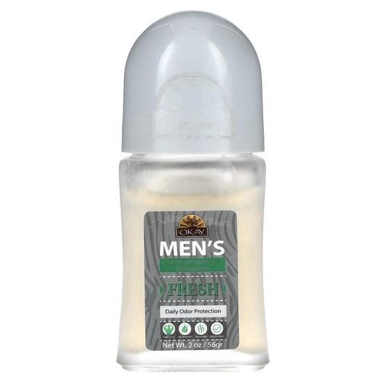 Okay Pure Naturals Мужской дезодорант-антиперспирант Свежий, 1 x 56г