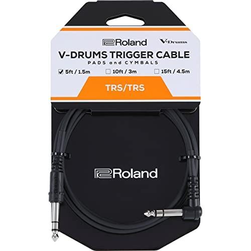 Roland PCS-5-TRA V-Drums Pad/Cymbal Trigger Cable, 1.5m, L-shaped/Straight, Module, Analog Connection