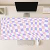Vibrant Distorted Checkered Art Large Extended Mouse Pad NonSlip Rubber Base With Stitched Edges For Gaming And Office Desktop