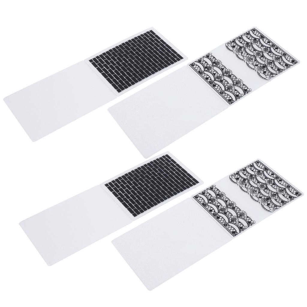 4 шт. Пластиковые папки для тиснения Изготовление открыток Скрапбукинг Тисненый шаблон Бумага Инструменты для поделок
