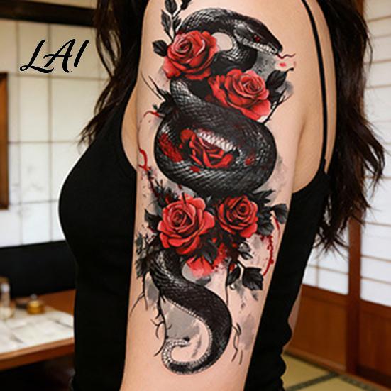 Temporary Tattoo Stickers 5 Sheets Stickers Skin-Friendly Tattoos for Adults And Kids Eco-friendly Easy to Apply Hypoallergenic Non-Irritating Body