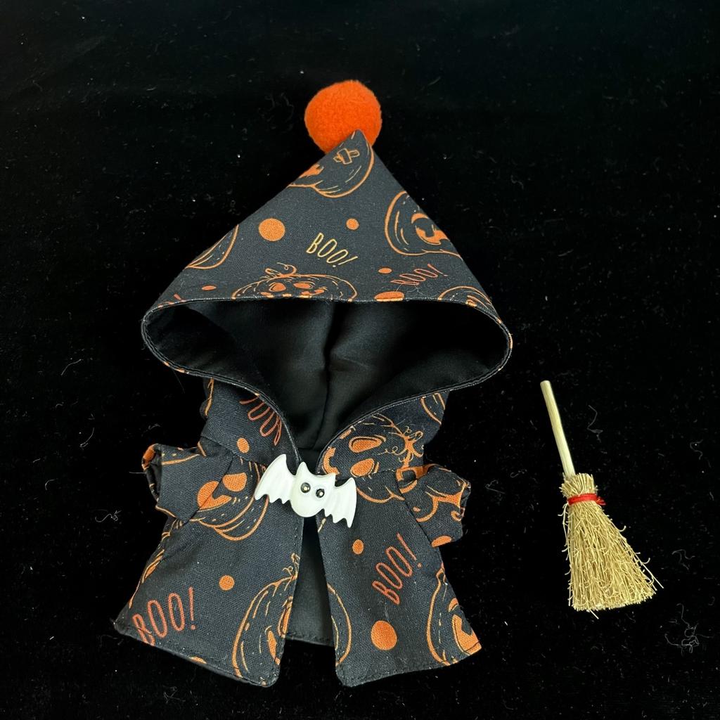 17cm Dolls Clothing For Labubu Outfit Accessories Sitting Party Halloween Trick-Or-Treat Series Accessory Pumpkin Headwear Dress