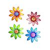 4 Colors Optional Metal Flower Wall Decor Art Sculpture Hanging Ornament Aesthetic Home Room Garden Courtyard Decoration Outdoor