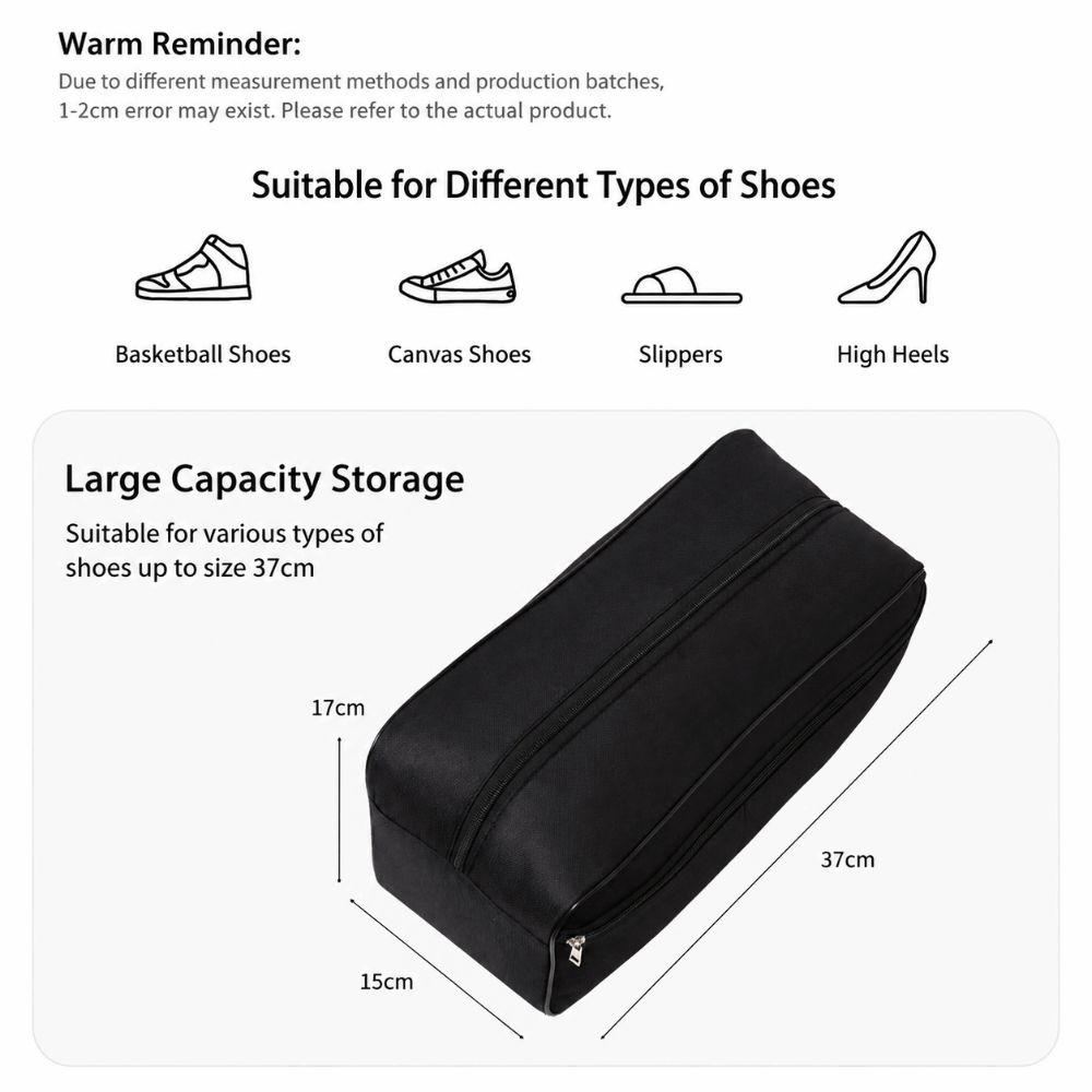 Portable Shoe Storage Pouch Oxford Fabric Sneaker Storage Pouch Travel Shoe Bag  Home Travel