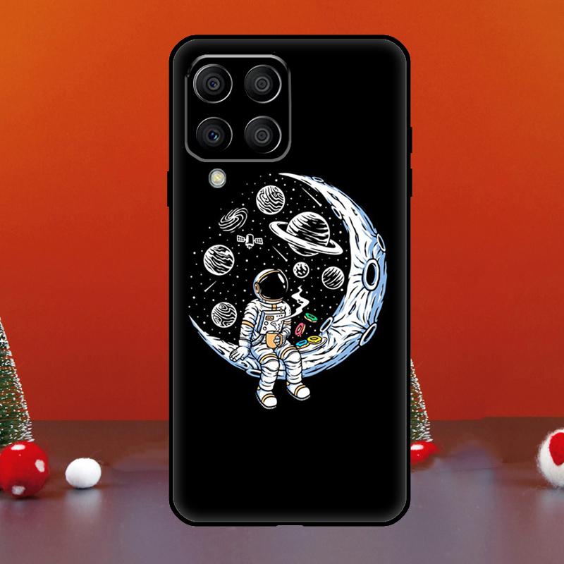 Эстетичный Космический Лунный Астронавт Для Samsung Galaxy M33 M13 M35 M53 M11 M21 M31 M55 M15 M14 M34 M54 M12 M32 M52 M06 M16 Чехол