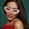 Антибликовые синие светозащитные очки для чтения Cat Eye для женщин Модные очки с нерегулярным узором для пожилых людей с пресбиопией