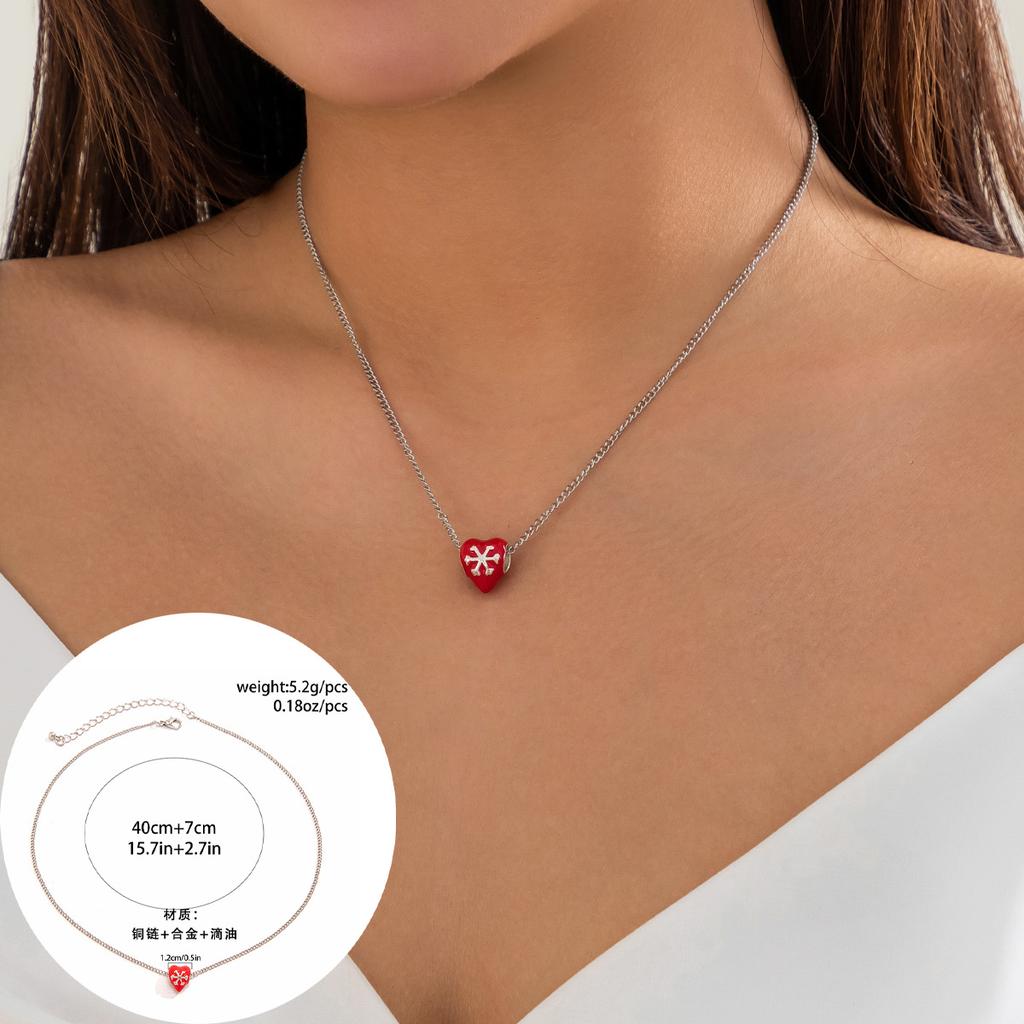 Аксессуары, простое ожерелье-звезда с имитацией жемчуга и эмалью, креативное разнообразное рождественское ожерелье со снеговиком и елкой для женщин