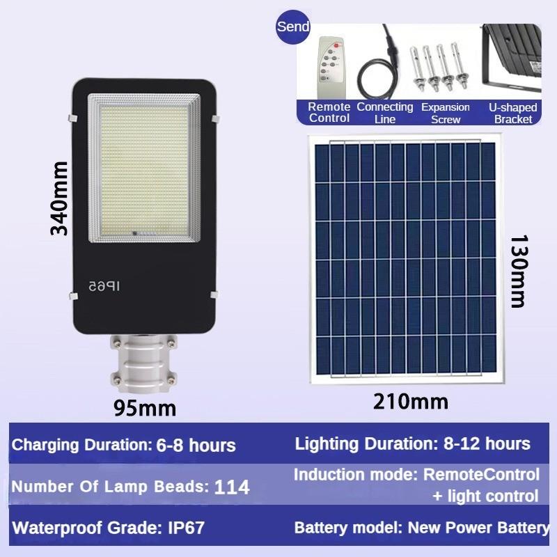 Корпус лампы из литого алюминия Уличный фонарь на солнечных батареях Интеллектуальное интегрированное дорожное освещение Высоководонепроницаемые и высокоемкие литиевые батареи Светильники