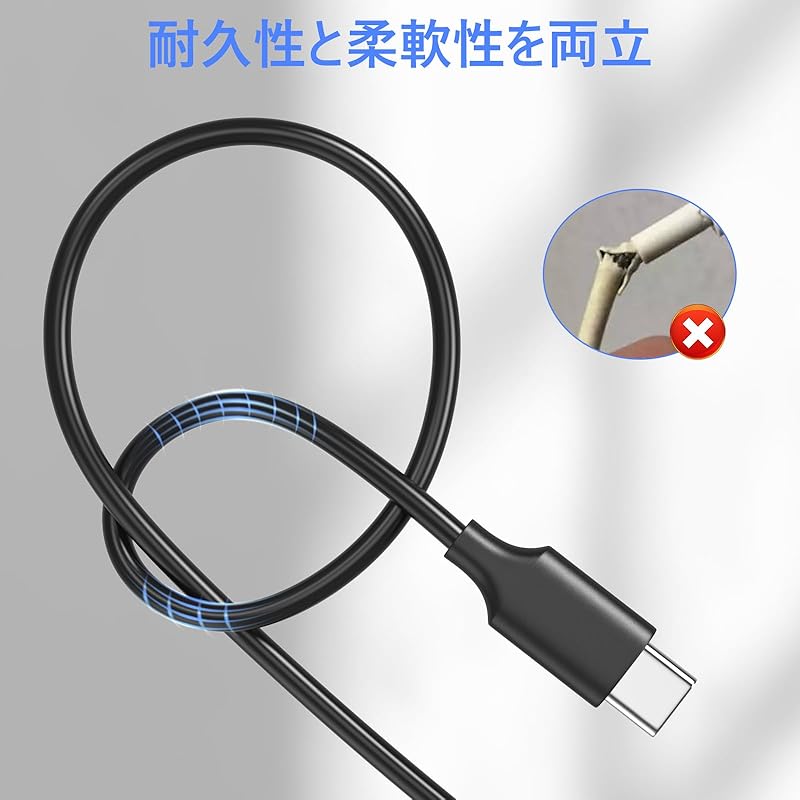 Кабель для зарядки Outtag тип C 65 Вт USB C для кабеля PD переписка смартфон планшет ноутбук Высокая прочность передачи данных Предотвращение отключения