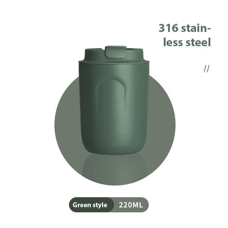 220Ml Stainless Steel Mini Coffee Cup Water Bottle Leak-Proof Car Vacuum Flask Travel Insulated Bottle Thermos Mug