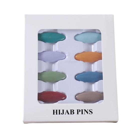 8 шт. прищепки, противоскользящие, легкие, защищающие от воздействия булавки для воротника, защитные булавки, инструмент для фиксации повязки на голову, фиксирующая булавка для шарфа, пластиковая брошь