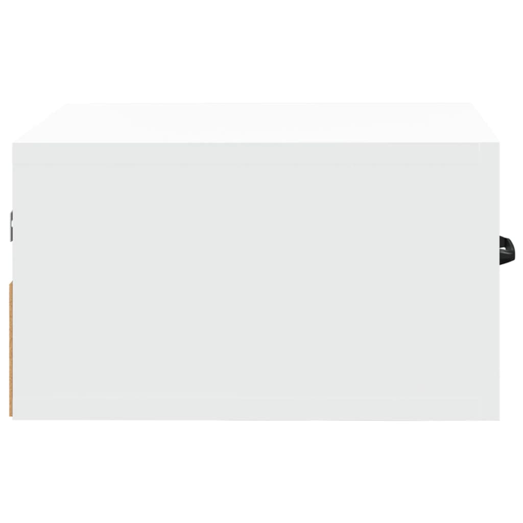 Wall Mounted Nightstand White 35 x 35 x 20 cm